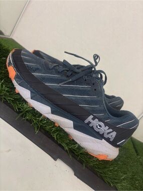 Hoka One One Torrent Women’s Blue/Orange Mesh Sneakers Lace Up Size 7